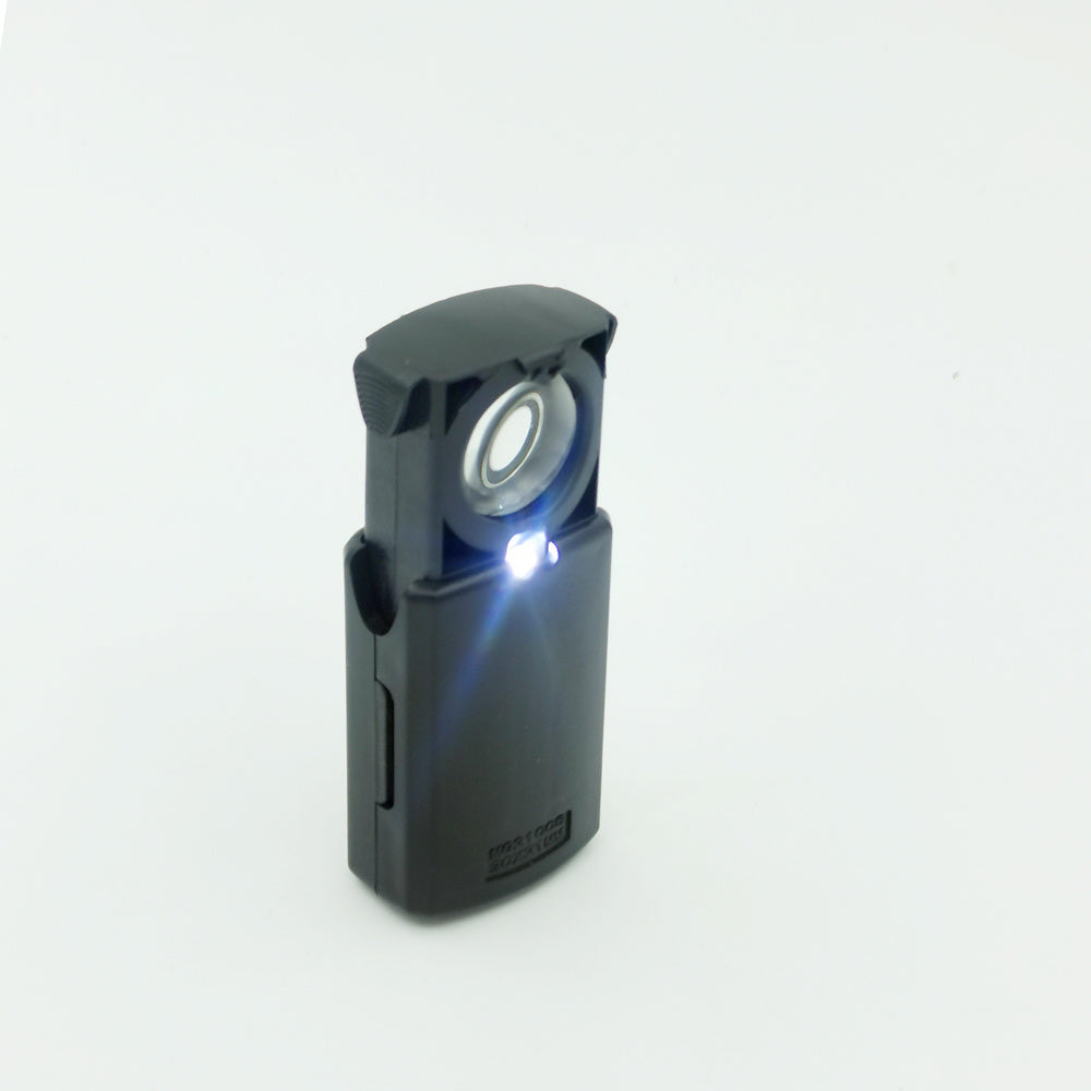 Foldable 3 In 1 LED UV Lighted Magnifying Glass