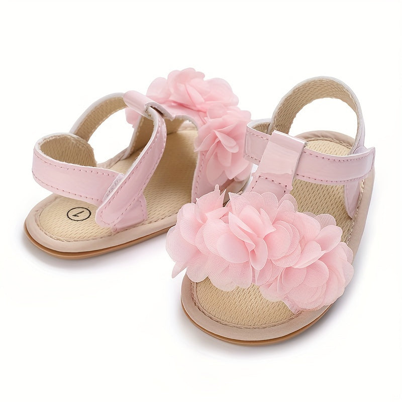 Breathable Open Toe Sandals Baby Girls Lightweight Anti Slip Indoor Outdoor