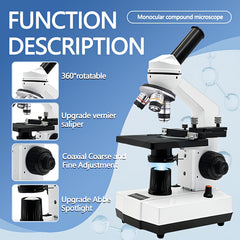 40X 1000X Professional Biological Compound Microscope