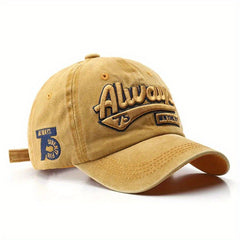 Washed Baseball Vintage Embroidery Distressed Dad Hat Unisex Sun Hat
