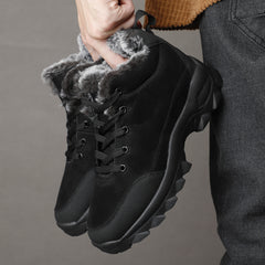 Men's Warm Fleece Anti-skid Snow Boots Outdoor Hiking Shoes