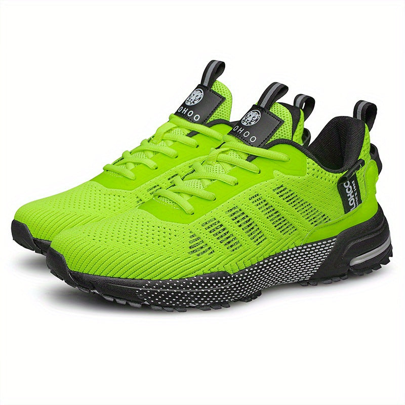 CLOHOO Knitted Breathable Comfy Sneakers for Running Jogging Lightweight Shoes