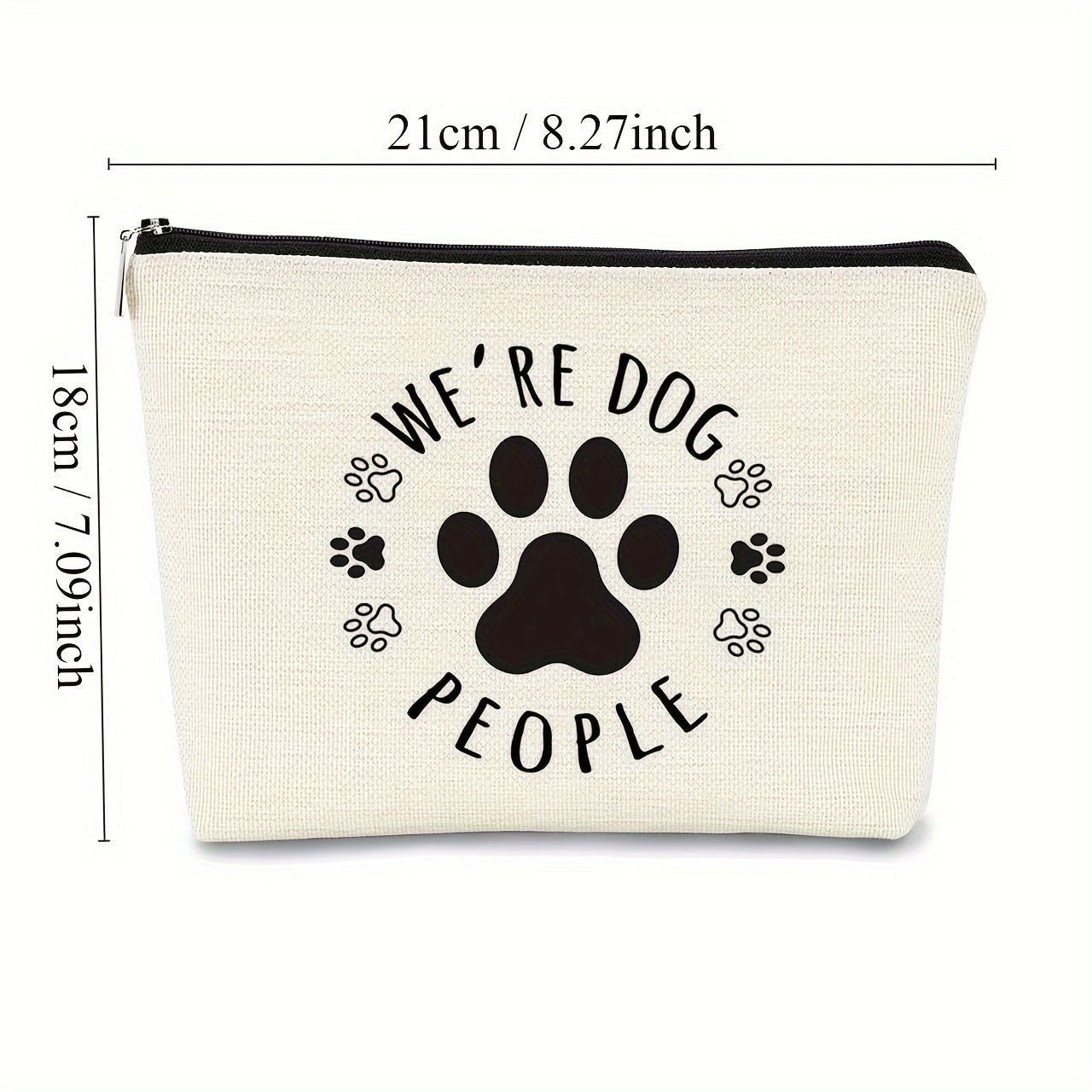 Cat Print Zipper Cosmetic Bag, Secret Birthday Gift