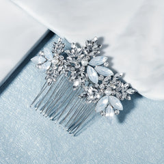 Bohemia Style Hair Comb Rhinestone Faux Pearl Bridal Wedding Headwear