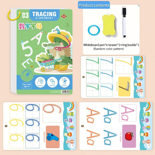 Reusable Magic Practice Copybook Set for Brain Development