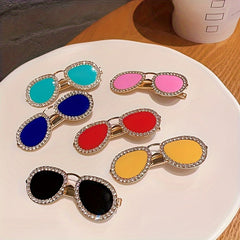 Mini Sunglasses Hairpin Metal Edge Hair Clip Hair Accessories