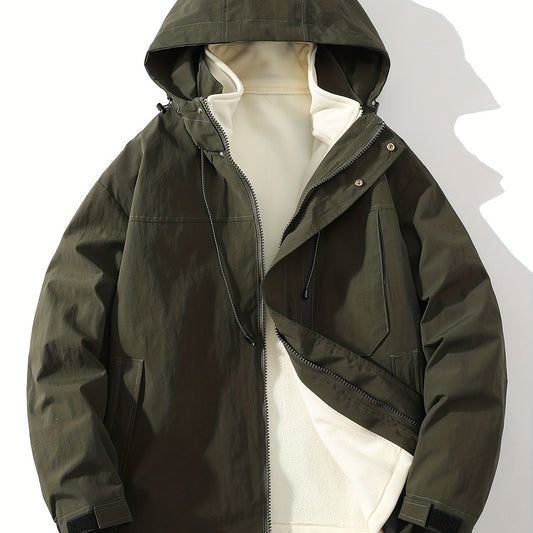 Women's 2-in-1 Fleece Lined Hooded Jacket