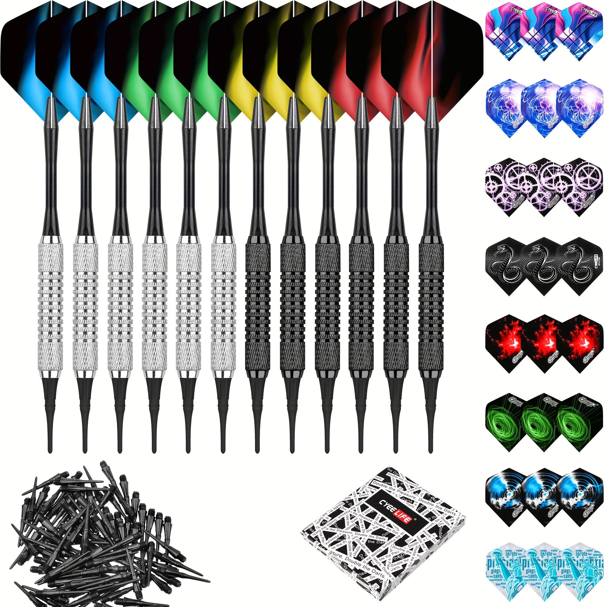 CyeeLife 16g Soft Tip Darts Set for Beginners