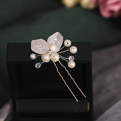 Crystal Hair Clips Flower Bridal Headpieces Leaves Hair Accessories