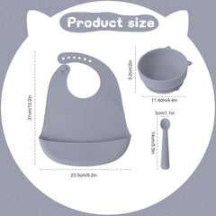 3-Piece Cat Series Feeding Utensils Set for Babies & Children