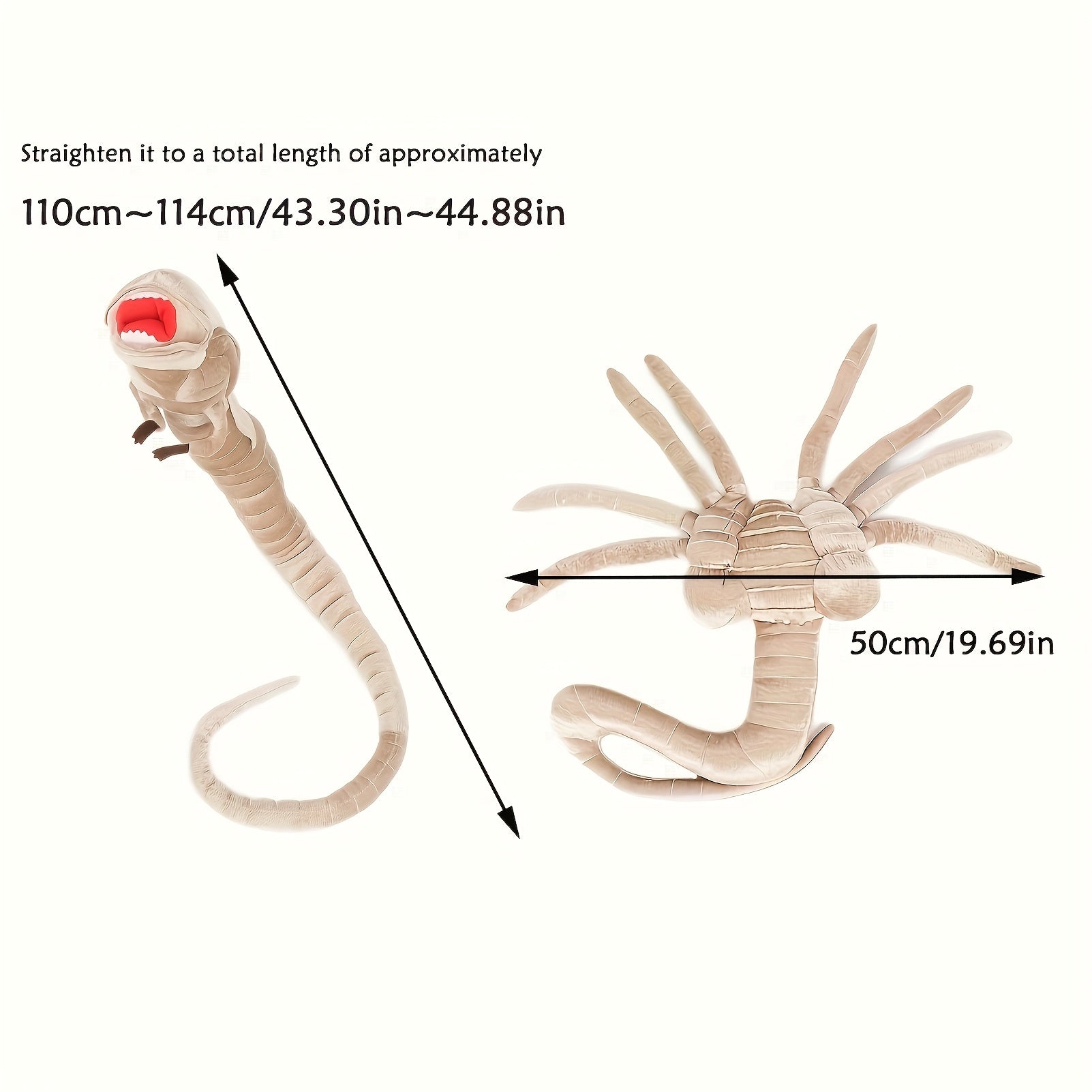 Alien Facehugger & Chestburster Plush Toy Stuffed Doll Halloween Gift
