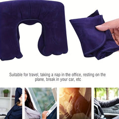 3pcs Inflatable U Shaped Neck Pillow Set - Travel Accessories
