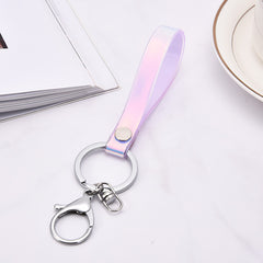 Colorful Reflective Hand Wrist Lanyard Key Chain for Women Teens Girls