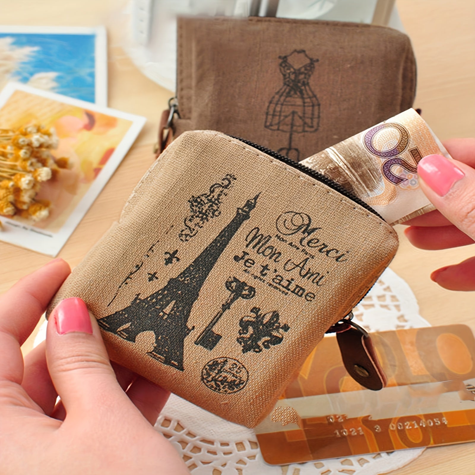 Zero Wallet Coin Bag Small Canvas Change Bag Creative Design