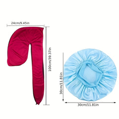 Couple Style Satin Hat Durag Bandana Turban Sleeping Cap