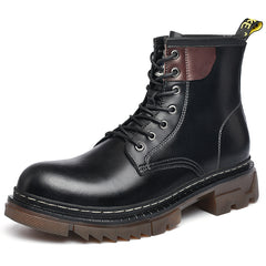 Men's Rugged Lace-up Boots Casual Walking Shoes
