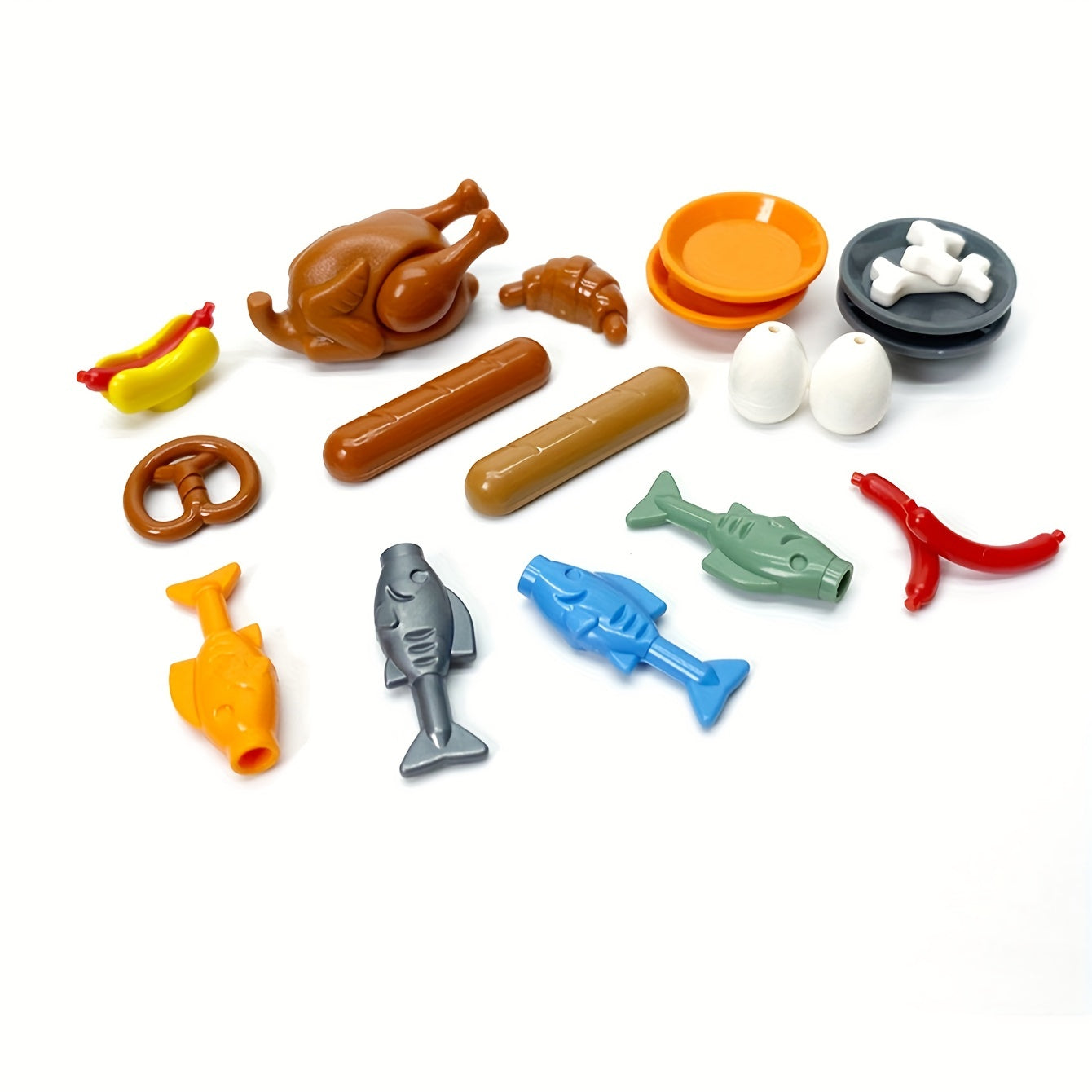 Food Collection Building Blocks Set