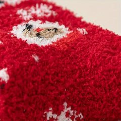 3 Pairs Christmas Print Socks Cozy & Warm Women's Stockings