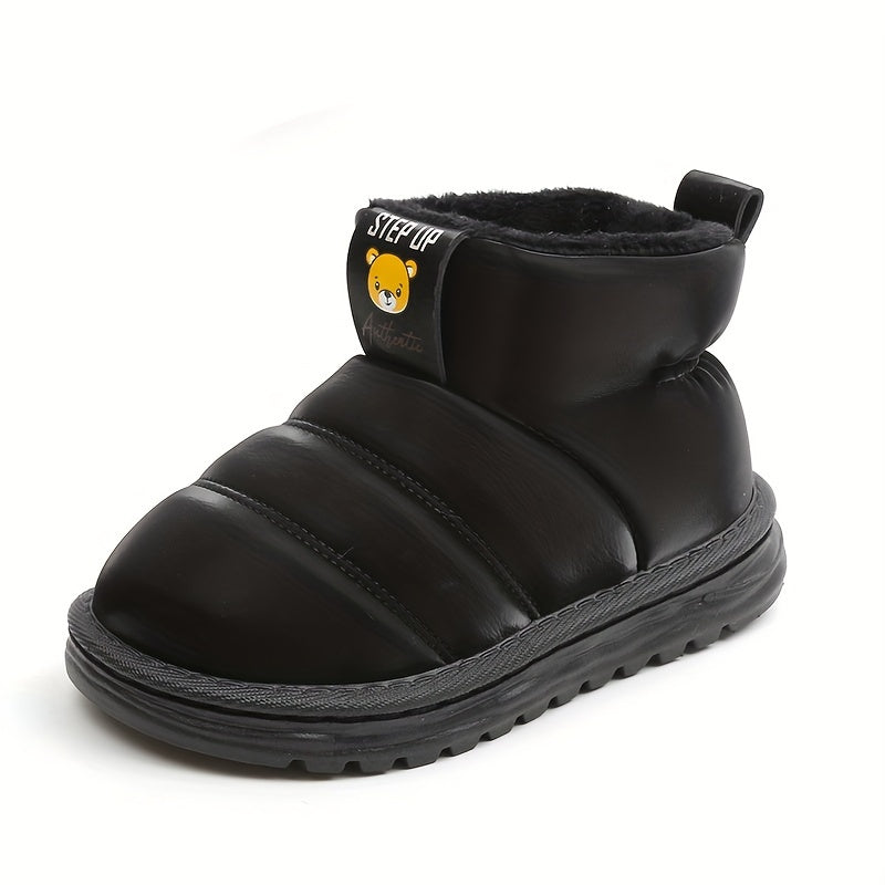 Boy's Snow Boots Warm Cozy Non Slip Outdoor Hiking Shoes