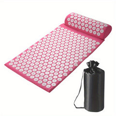 Acupressure Massage Mat and Pillow Set Relieve Back and Neck Stress