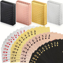 Waterproof Foil Poker Cards for Family Game Party
