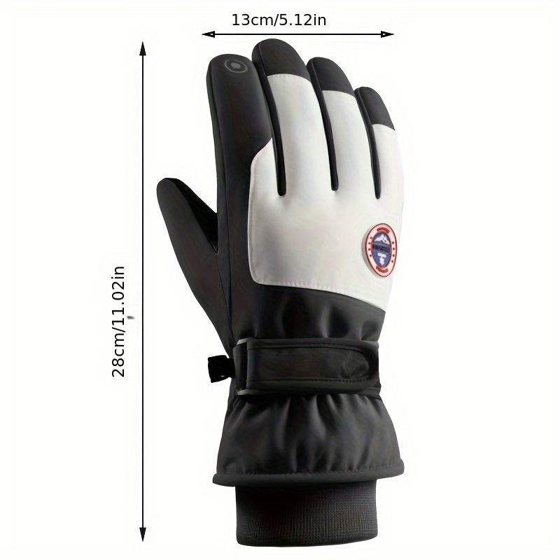 Winter Thickened Warm Keeping Gloves for Outdoor Riding & Skiing