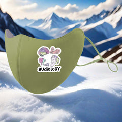 3D Fleece Lined Warm Face Mask w/ Colorful Mic & Earpi