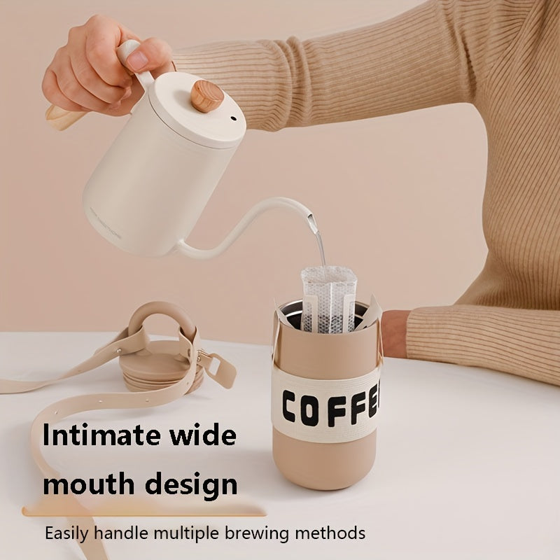 1pcc Leak Proof Stainless Steel Vacuum Cup Portable On the Go Drinking