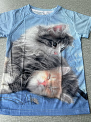 3D Kitten Graphic T Shirt for Boys & Girls - Summer Outfit