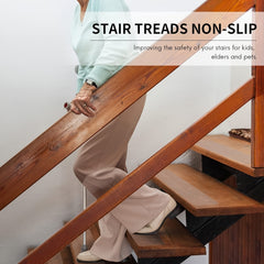 2pcs Non Slip Stair Tape for Wooden Steps Indoor/Outdoor