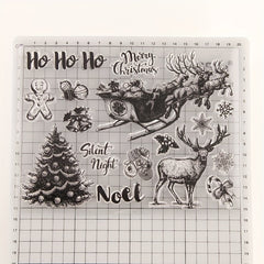 Christmas Tree Deer Silicone Stamp DIY Scrapbook Photo Card Decoration