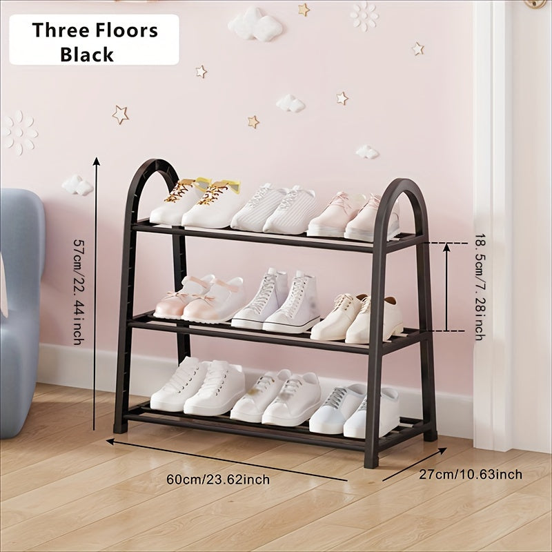 1pc Sturdy Shoe Rack Niche Storage Rack for Bedrooms Corridors Balconies