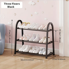 1pc Sturdy Shoe Rack Niche Storage Rack for Bedrooms Corridors Balconies