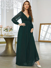 V Neck Bridesmaid Dress Wedding Party Women's Clothing