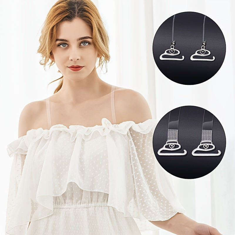 Adjustable Transparent Shoulder Straps for Underwear