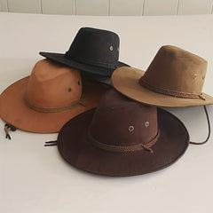 Men's Western Cowboy Hat Summer Sunshade Men's Hat Stage Knight Hat