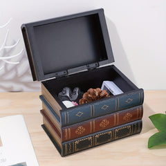 Retro Wooden Storage Box Handicraft Decor