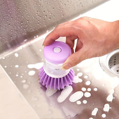 Automatic Liquid Adding Pot Washing Brush - Easy Cleaning for Kitchen