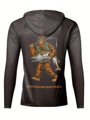 Men's UPF 50 Sun Protection Hoodie Long Sleeve Quick Dry Fishing Top