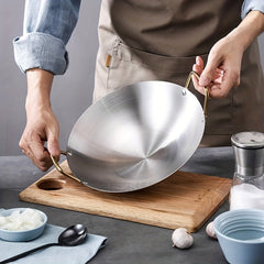 Multifunctional Wok Frying Pan Double Handle Kitchen Cooking Tools