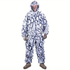 3D Leaf Suit Snow Camouflage Ghillie Set for Winter Halloween