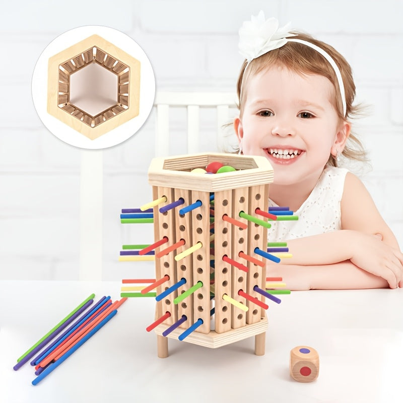 Wooden Stick Game Toy for Balance Math Skills and Patience Training