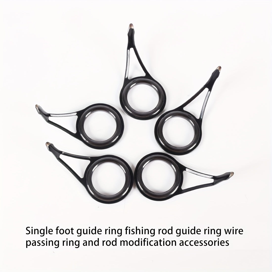 8pcs Stainless Steel Guide Rings for Lure Fishing Rods