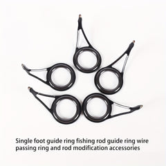 8pcs Stainless Steel Guide Rings for Lure Fishing Rods