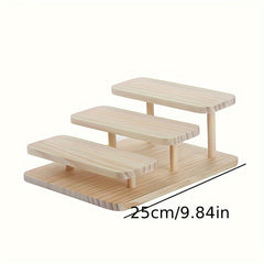 Wood Glasses Display Rack for Shop Showcase