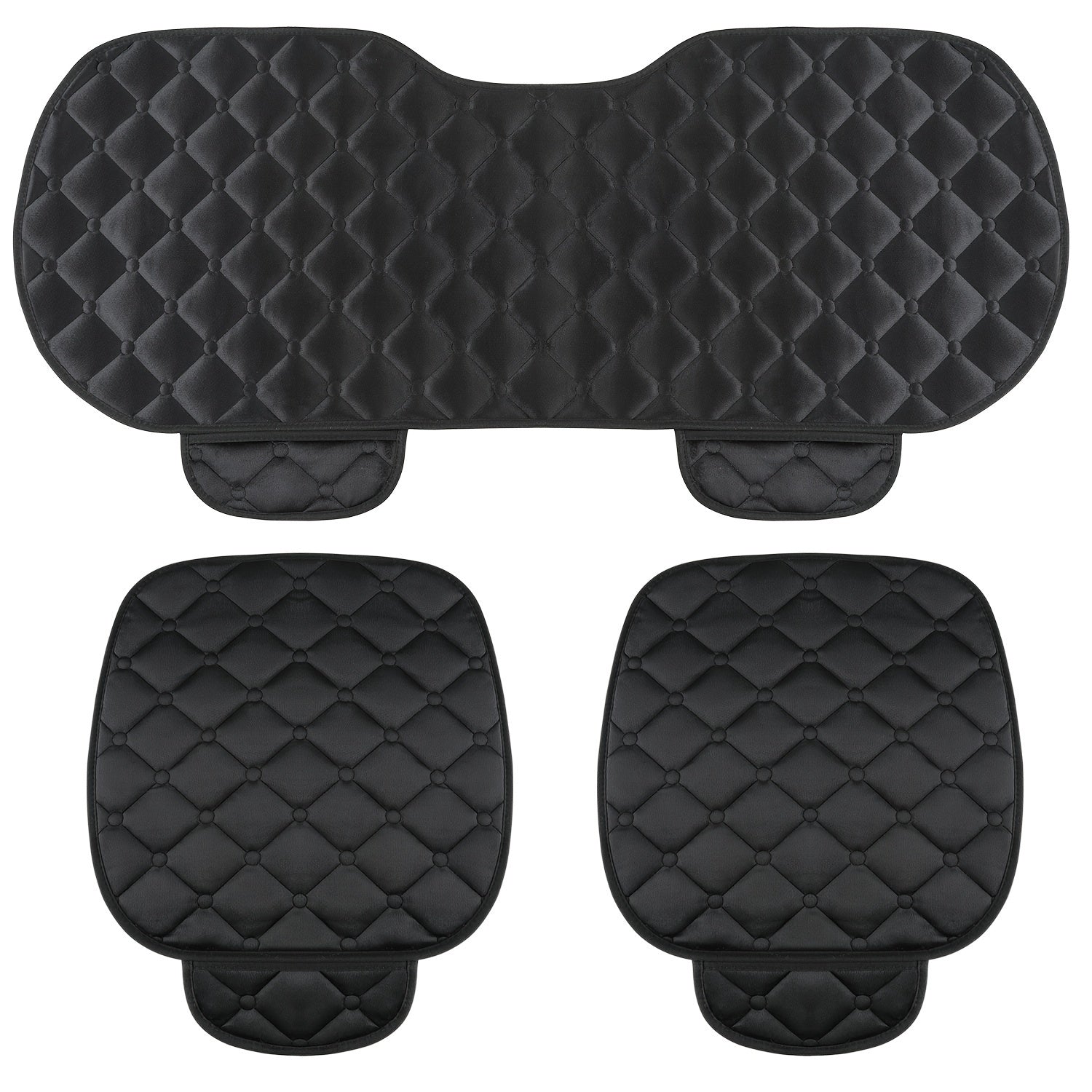 Plush Car Seat Cushion Set - Winter Warm Chair Cover