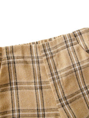 Girls Plaid Trousers, Casual Style