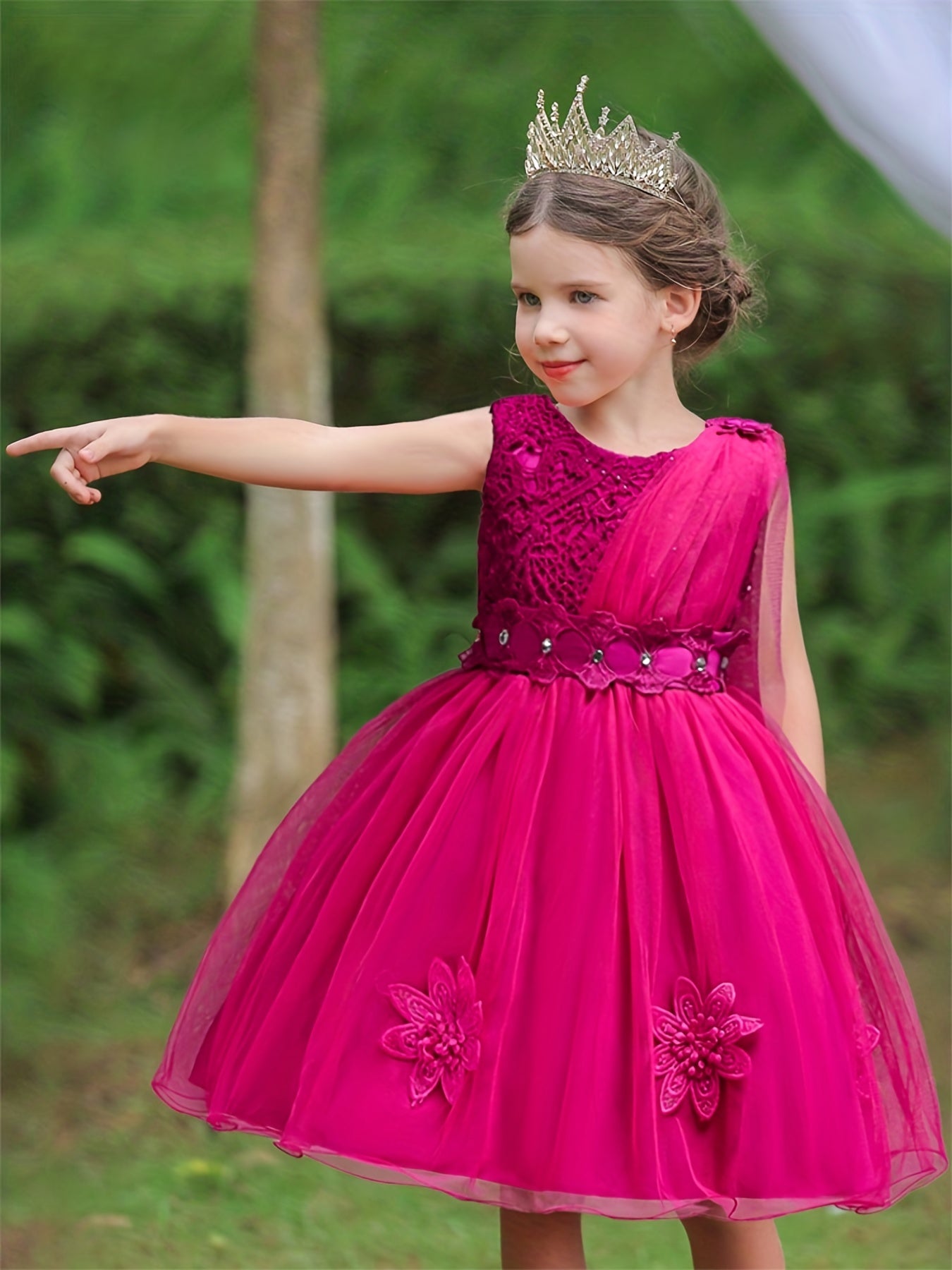 Mesh Puffy Princess Dresses for Girls