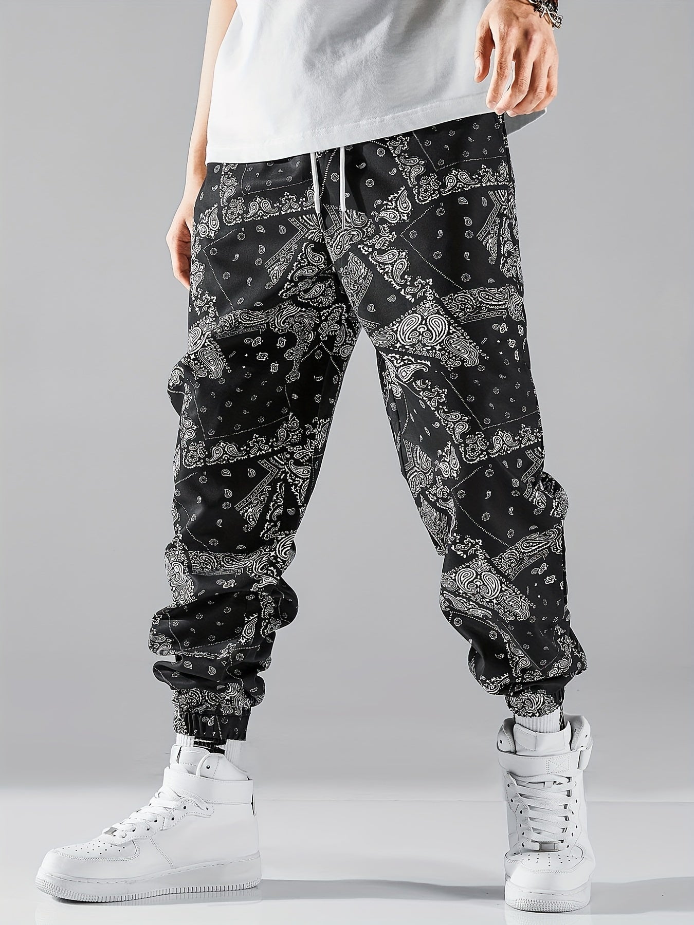 Men's Paisley Tapered Joggers - Stylish & Comfortable Sweatpants