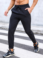Men's Drawstring Joggers Sports Pants for Hiking Fitness